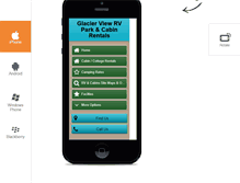Tablet Screenshot of glacierviewrvpark.com